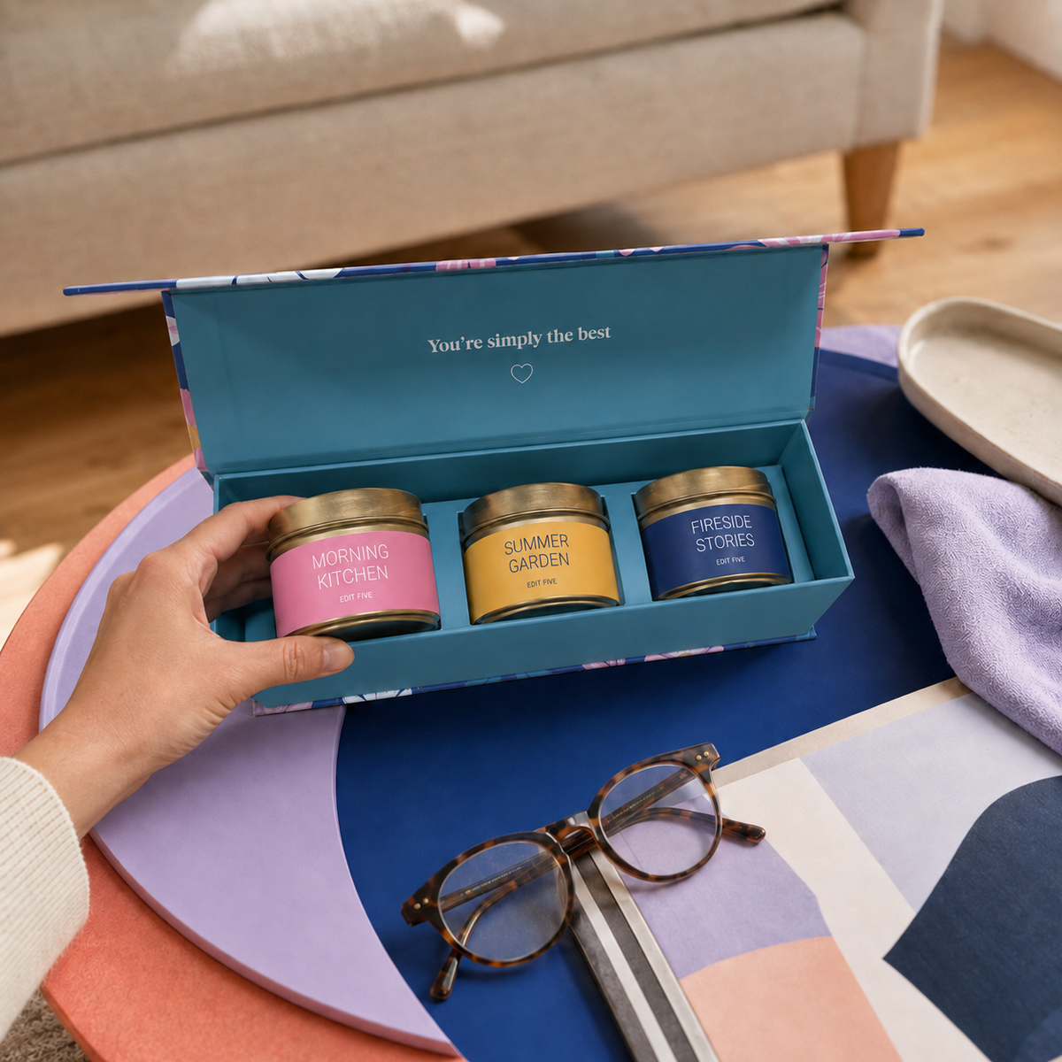 “Special Nan” candle gift box with three luxury fragranced candles, each offering approximately 12 hours of burn time—ideal for birthdays, Mother’s Day, Christmas or thank-you gifts.